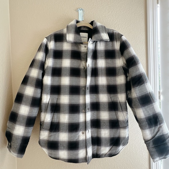 Sandro Grunge Checkered Cotton Overshirt - Picture 6 of 12